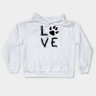 Love Cat Paw Kids Hoodie